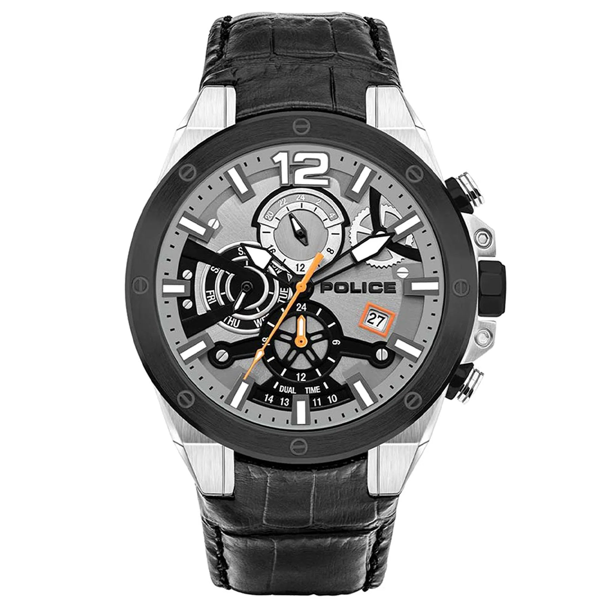 MONTRE POLICE HOMME M.FONCTION CUIR